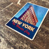 New York The Wonder City - Metal Travel Wall Sign