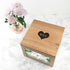 Oak Photo Keepsake Box with Initials PER916-HRT