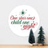One Star One Child One Night Religious Jesus Christmas Door Wreath Post - Metal Street Sign Wall Sign