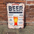 Order A Beer Around The World   - Metal Vintage Wall Sign