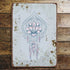 Otus Ornamental Feathers Dream Catcher Metal Wall Sign Plaque