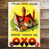 Oxo Cube It'S An Odd House Where There'S No Oxo - Metal Advertising Wall Sign