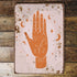 Palm Reading Tarot Moon Sun Palmistry Metal Wall Sign Plaque