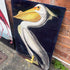 Pelican Bird Botanical Illustration John James Audubon Metal  Wall Sign