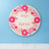 Flower Garland, Personalised Little Girl's Wall Clock PER2116-LRG