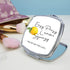 Easy Peasy Lemon Squeezy Square Compact Mirror