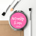 Actually I Can Handwritten Round Compact Mirror PER3520-PNK
