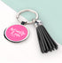 Actually I Can Handwritten Tassle Keyring PER3524-PNK