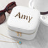 Personalised Animal Print White Travel Jewellery Case PER3810-001