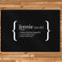 Personalised Definition Glass Chopping Board PER509-BLK