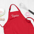 Personalised Children's Red Waterproof Apron PER5246