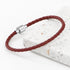 Personalised Men's Infinity Woven Leather Bracelet PER5568