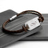 Personalised Men's Infinity Statement Leather Bracelet PER5584