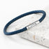 Personalised Men's Anchor Capsule Leather Bracelet PER5592