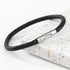 Personalised Men's Infinity Capsule Leather Bracelet PER5597