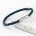 Personalised Men's Travel Compass Capsule Leather Bracelet PER5604