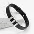 Personalised Men's Soho Tag Black Leather Bracelet