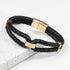Personalised Men's Infinity Dual Leather Bracelet PER5651