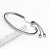 Personalised Silver Affirmation Bangle Bracelet