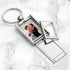 Personalised Birth Flower Frame Keyring PER5713