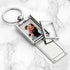 Personalised Birth Flower Frame Keyring PER5717