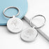Personalised Round Birth Flower Keyring PER5733