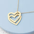 Personalised Entwined Hearts Necklace PER5768