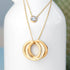 Personalised Russian Ring Layered Necklace PER5770