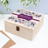 Personalised Square Christmas Eve Box With Snowflake Wreath RED - Medium