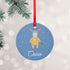 Personalised Festive Moose Christmas Decoration PER5998