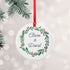 Personalised Couples Wreath Christmas Decoration PER6003