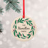 Personalised Family Wreath Christmas Decoration PER6005