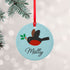 Personalised Holly Robin Christmas Decoration PER6009