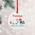 Personalised Winter Scene Ceramic Decoration