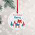 Personalised Winter Fox Ceramic Decoration