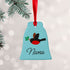 Personalised Holly Robin Christmas Decoration PER6072