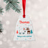 Personalised Winter Scene Ceramic Decoration
