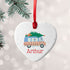 Personalised Christmas Tree Van Ceramic Decoration PER6086