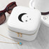 Moon and Stars White Travel Jewellery Case PER6169