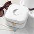 Moon and Stars White Travel Jewellery Case PER6171