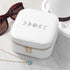 Customisable Moon Phase White Travel Jewellery Case PER6174
