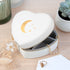 Moon and Stars White Heart Jewellery Case PER6188