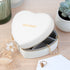Personalised Bold Message White Heart Jewellery Case PER6203
