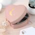 Moon and Stars Pink Heart Travel Jewellery Case PER6206