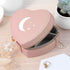 Moon and Stars Pink Heart Travel Jewellery Case PER6208