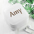 Personalised Animal Print White Travel Jewellery Case PER6341