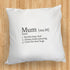 Personalised Definition Cushion Cover