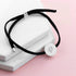 Personalised Always with You Initial Black Bracelet PER3756-SIL