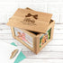 Personalised Baby's Special Memories Midi Oak Photo Cube Keepsake Box PER3047-RIB