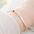 Personalised Birth Flower Swarovski Crystal Rose Gold Bracelet PER5613